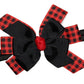 WD2U Baby Girls Red Black Buffalo Plaid Woodland Hair Bow Headband