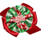 WD2U Girls Merry Christmas Red & Green Snowflake Hair Bow French Clip Barrette