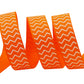 3/8" Orange Chevron Print GrosGrain Ribbon DIY Hair Bows Crafts Decorations USA