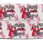 WD2U Baby Girls 3" Faith Hope Love Breast Cancer Awareness Hair Bow Headband