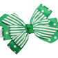 Webb Direct 2U Baby Girls Green White Dotted & Striped Hair Bow Headband 9013HB