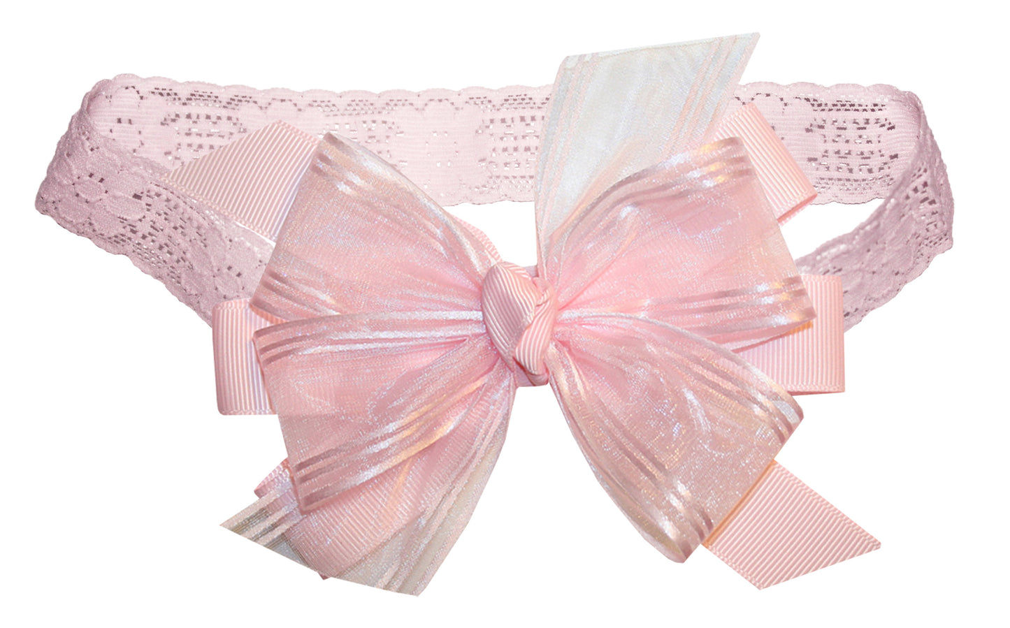 WD2U Baby Girls 4" Perfectly Pink Easter Flower Girl Hair Bow Stretch Headband