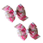 WD2U Set of Two Pink Camouflage Camo Hair Bows Alligator Clips USA