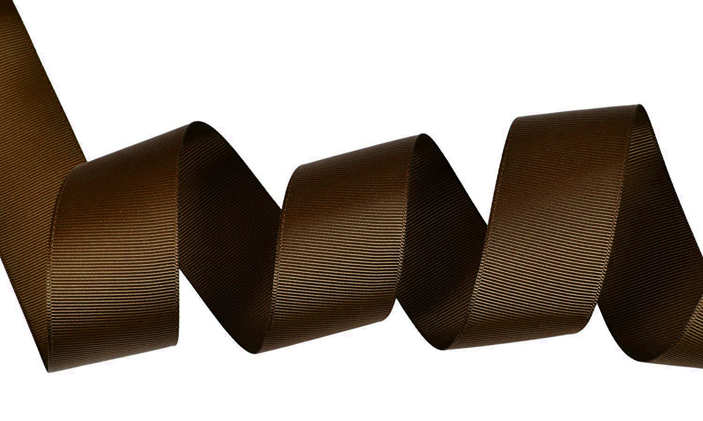 5 Yards Solid Brown Ribbon Yardage DIY Crafts Bows Décor USA