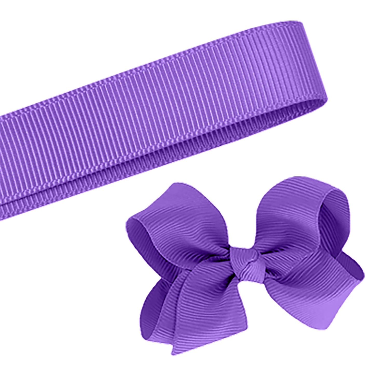 5 Yards Solid Grape Purple Grosgrain Ribbon Yardage DIY Crafts Bows USA