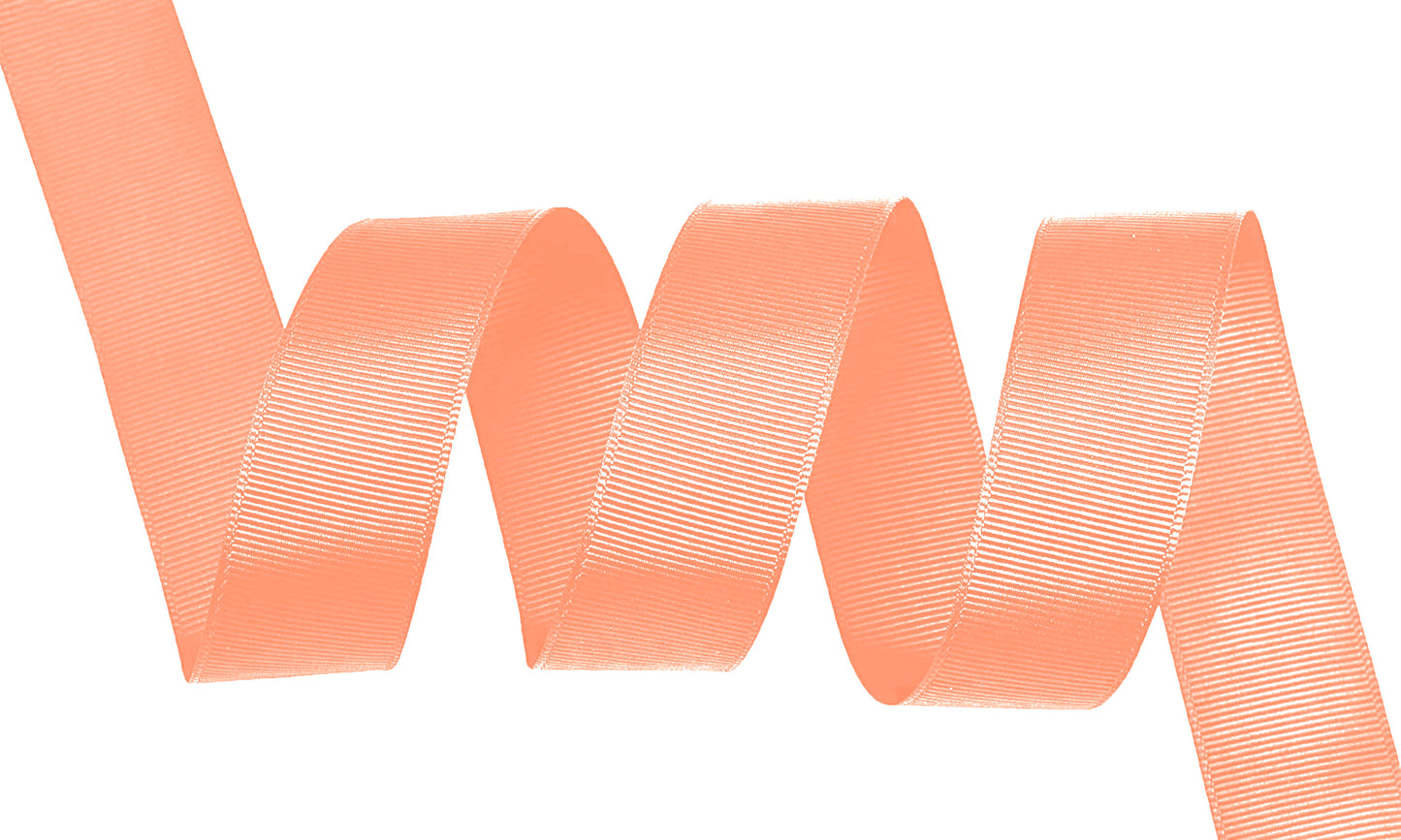 5 Yards Solid Peach Grosgrain Ribbon DIY Crafts Bows USA