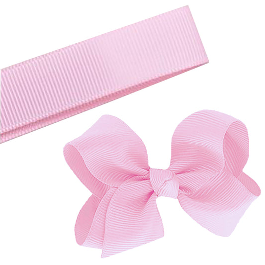 5 Yards Solid Pearl Pink Grosgrain Ribbon Yardage DIY Crafts Bows USA