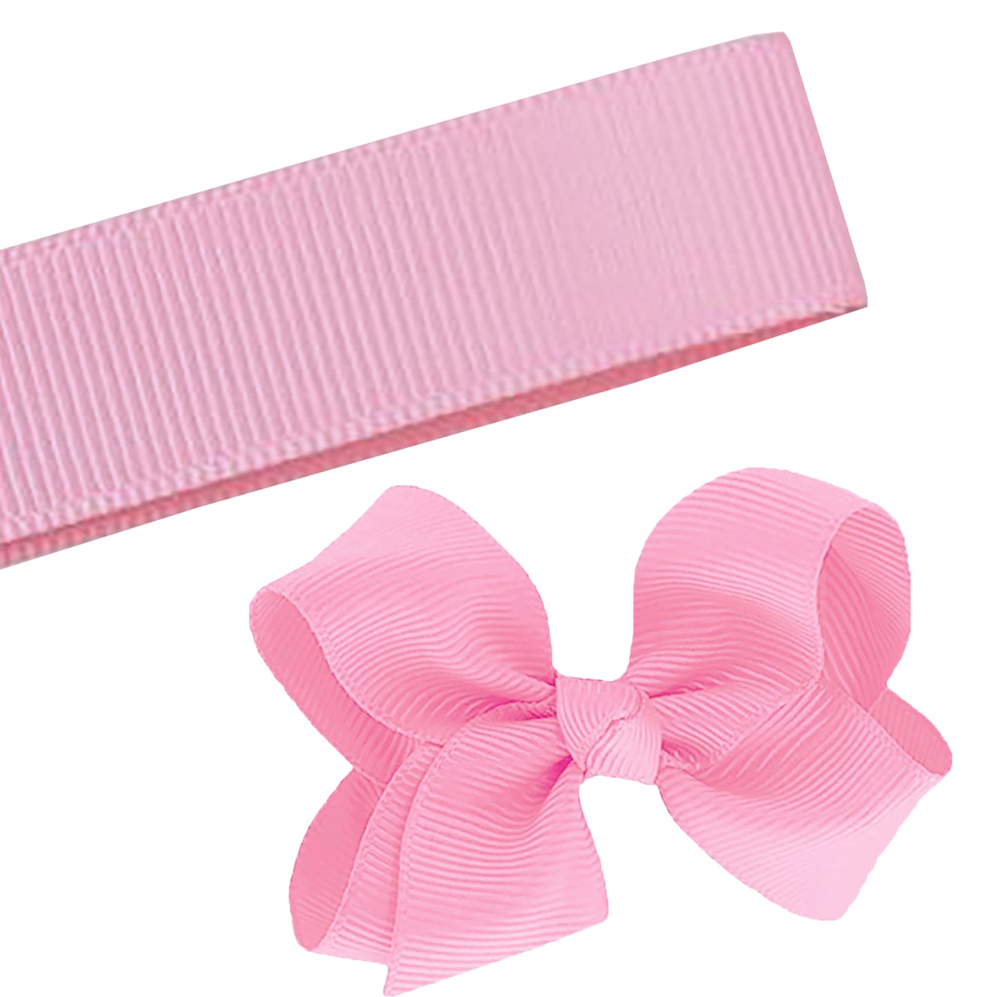 5 Yards Solid True Pink Grosgrain Ribbon Yardage DIY Crafts Bows Décor USA