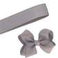 5 Yards Solid Silver Grey Gray Grosgrain Ribbon Yardage DIY Crafts Bows USA