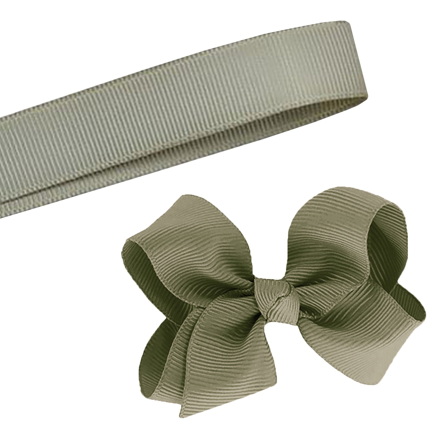 5 Yards Sage Green Solid Grosgrain Ribbon Yardage DIY Crafts Bows